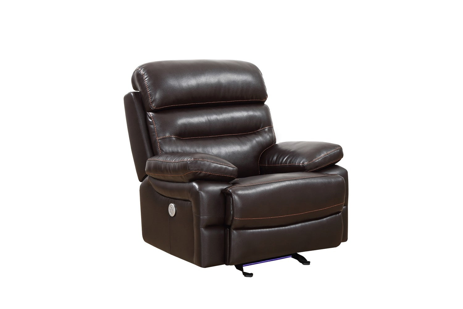 Brown Power Reclining Chair By Homeroots - 366313 | Recliners | Modishstore - 2