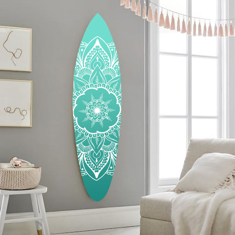 Wood, Blue, Serenity Surfboard Wall Art By Homeroots | Wall Decor | Modishstore