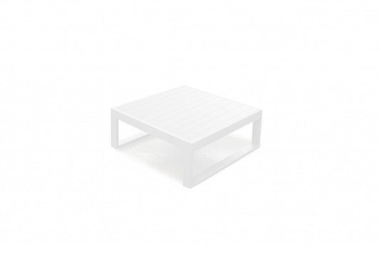 White Aluminum Coffee Table By Homeroots - 372061 | Coffee Tables | Modishstore