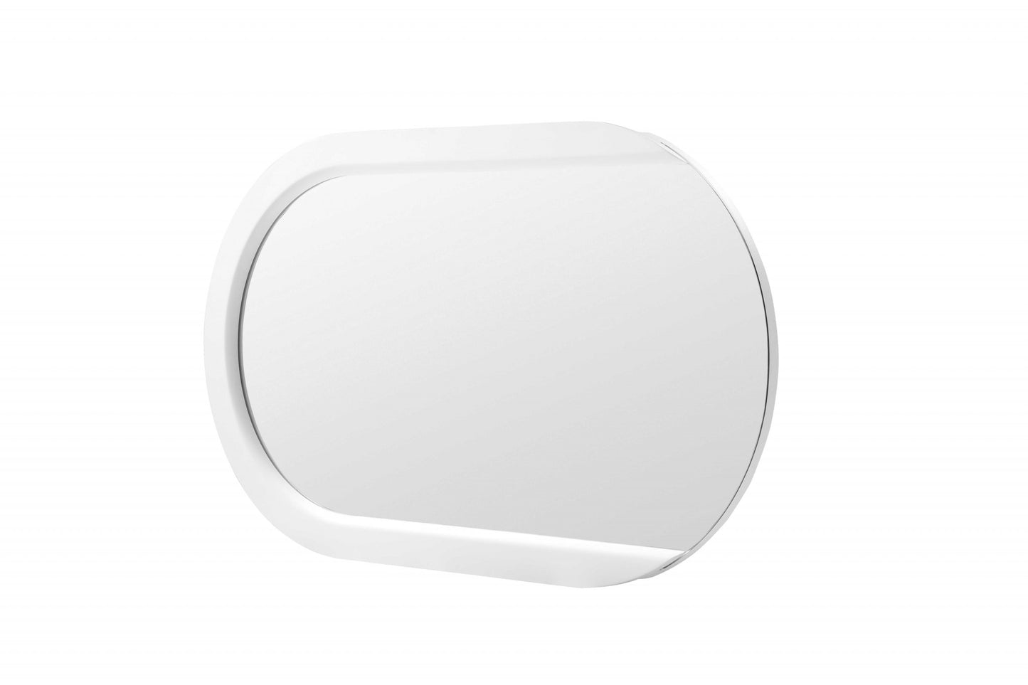 White Stainless Steel Mirror By Homeroots | Mirrors | Modishstore - 2