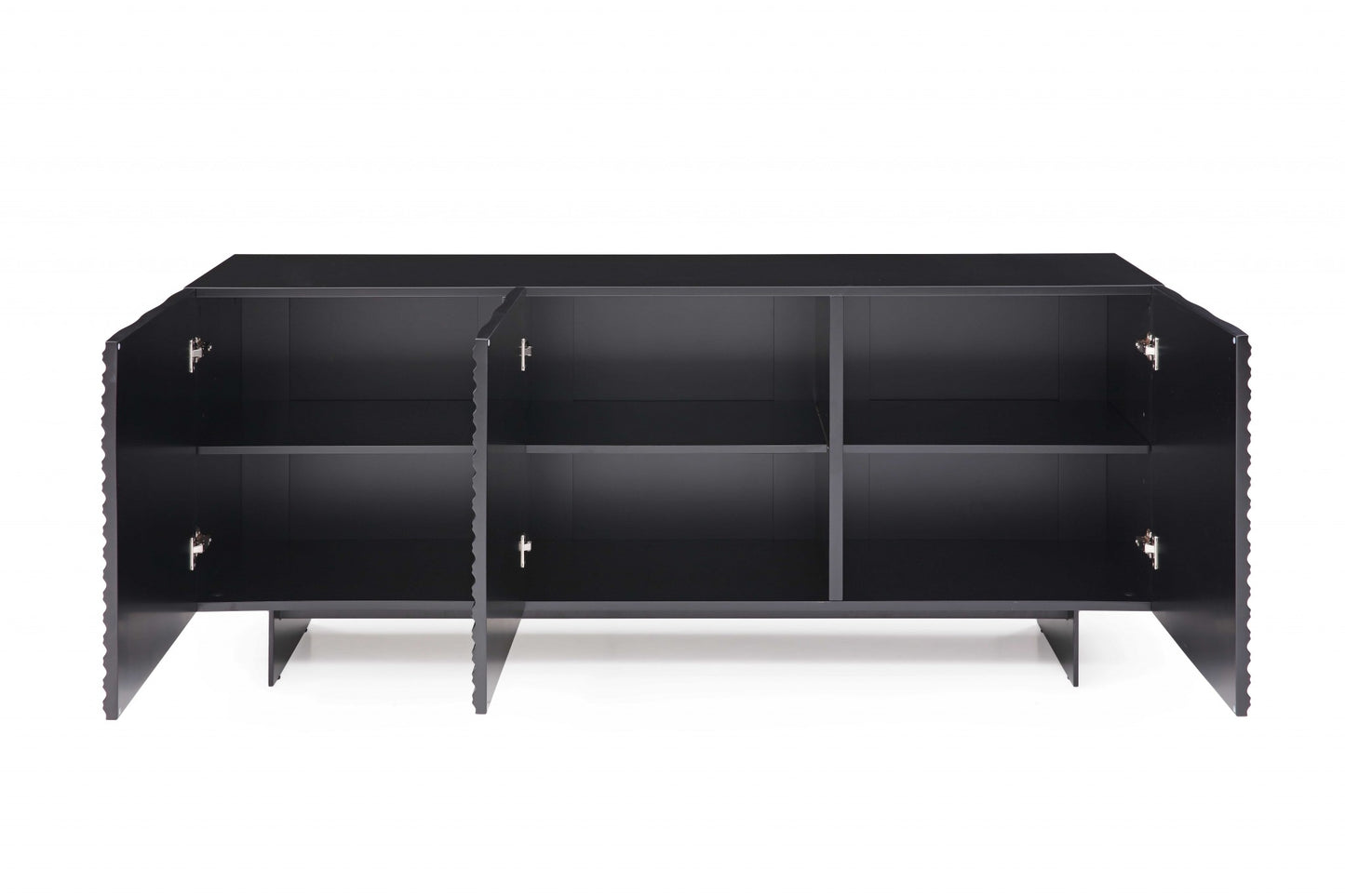 Black Metal Buffet By Homeroots | Sideboards | Modishstore - 4