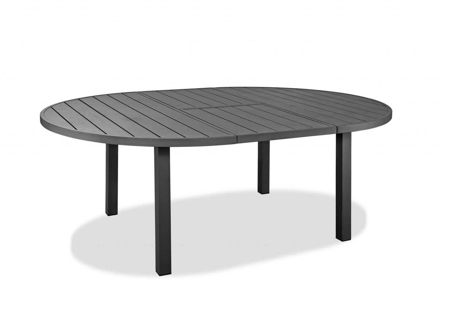 Gray Aluminum Dining Table By Homeroots | Dining Tables | Modishstore - 3