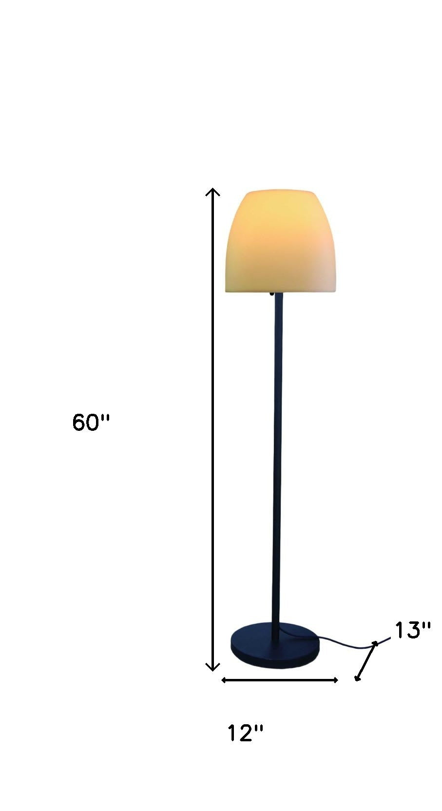 leather Floor Lamp By Homeroots | Floor Lamps | Modishstore - 3