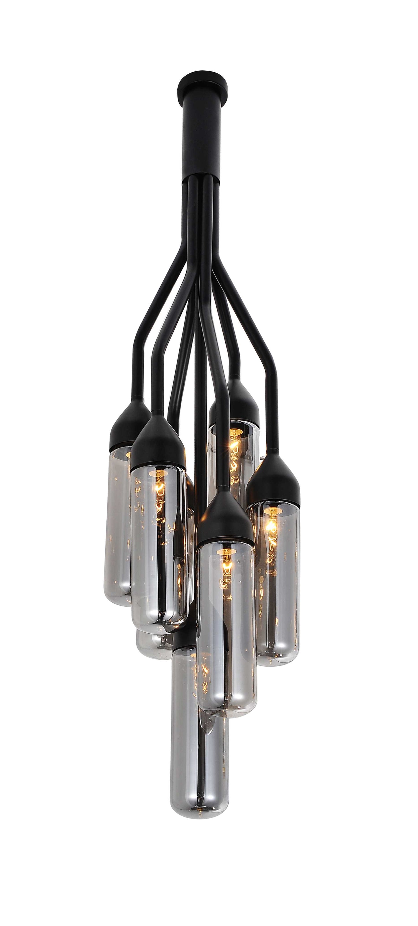 Black Carbon Steel Pendant Lamp By Homeroots | Pendant Lamps | Modishstore - 2