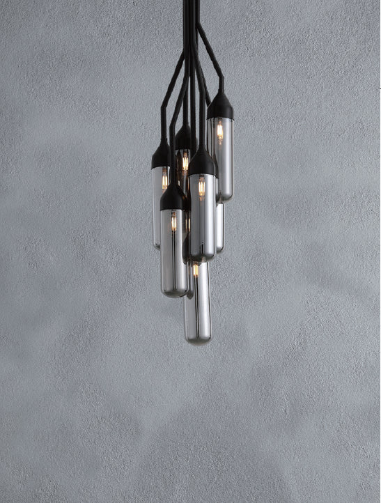 Black Carbon Steel Pendant Lamp By Homeroots | Pendant Lamps | Modishstore