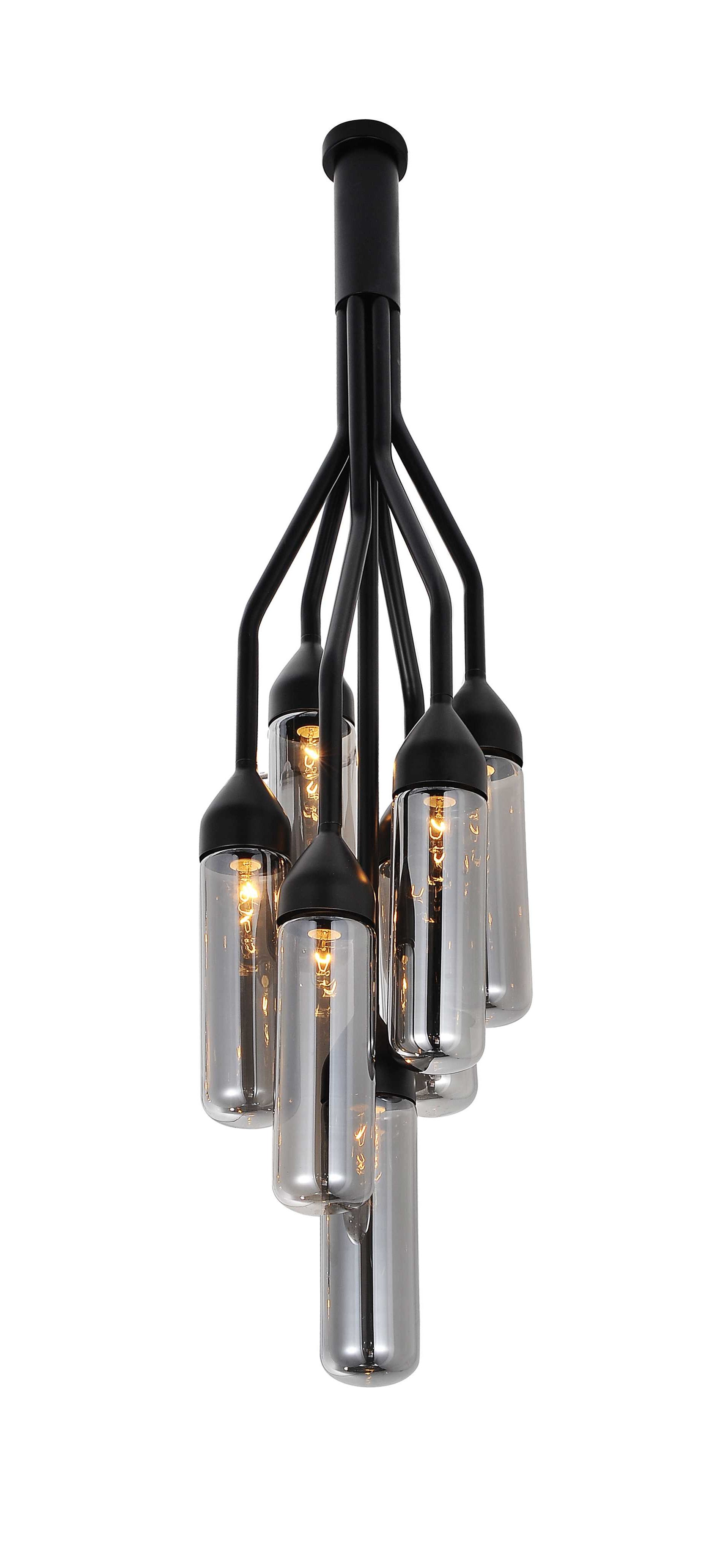 Black Carbon Steel Pendant Lamp By Homeroots | Pendant Lamps | Modishstore - 4