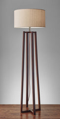 Modern Walnut Birch Wood Floor Lamp By Homeroots