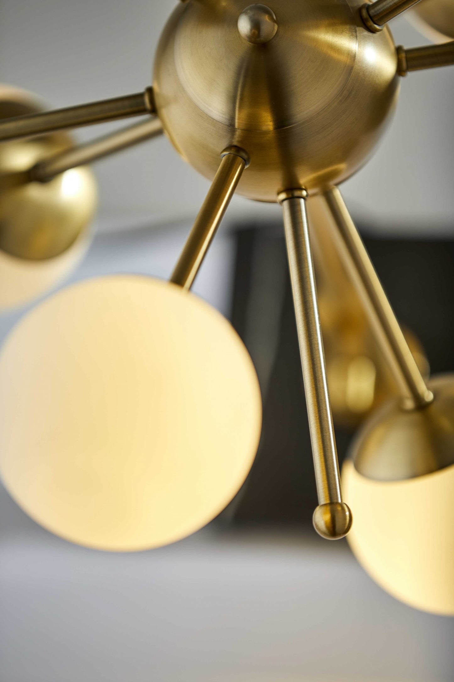 Orbital Sphere Brass LED Table Lamp By Homeroots | Table Lamps | Modishstore - 2