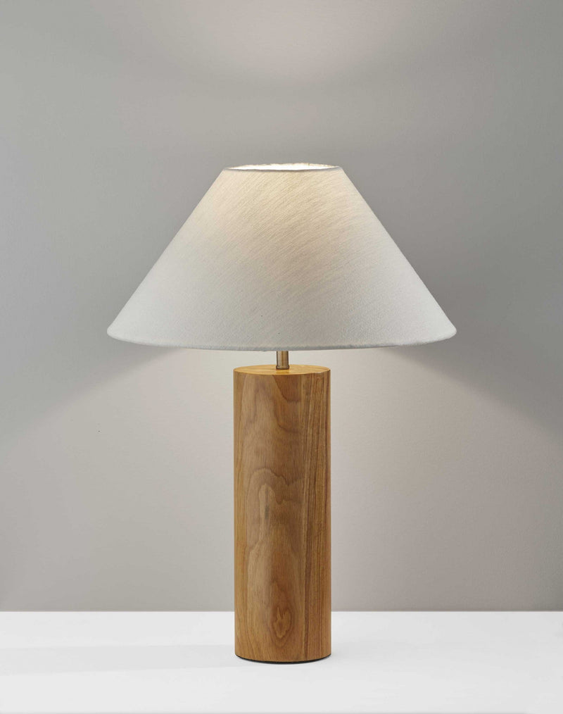 Canopy Black Wood Block Table Lamp | Table Lamps | Modishstore - 3