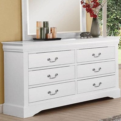 White Metal Dresser By Homeroots | Dressers | Modishstore