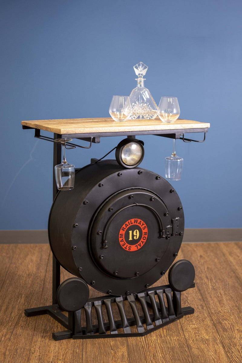 Steam Engine Bar Counter By Homeroots | Bar Carts | Modishstore