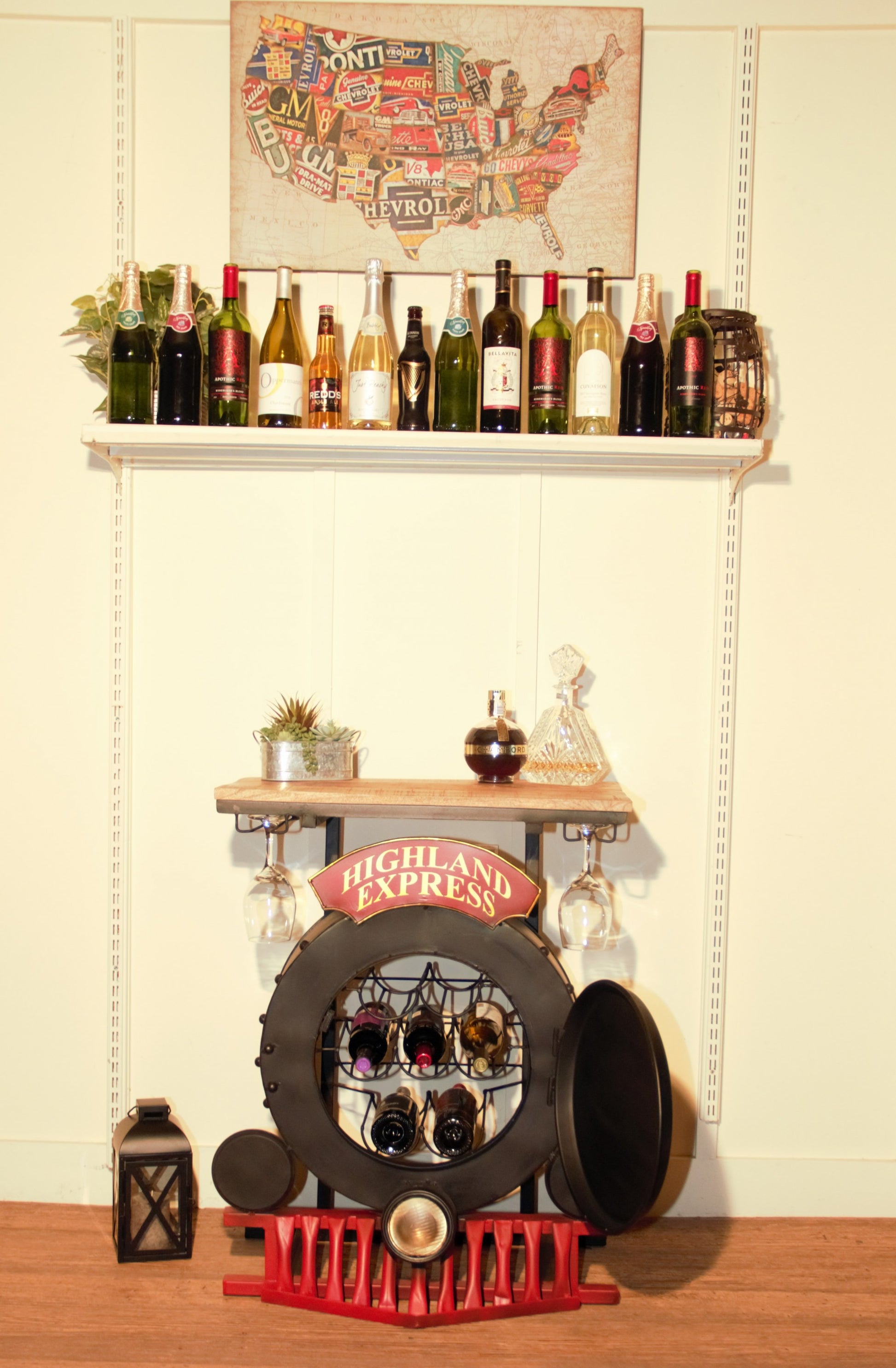 Steam Engine Bar Counter By Homeroots | Bar Carts | Modishstore - 5