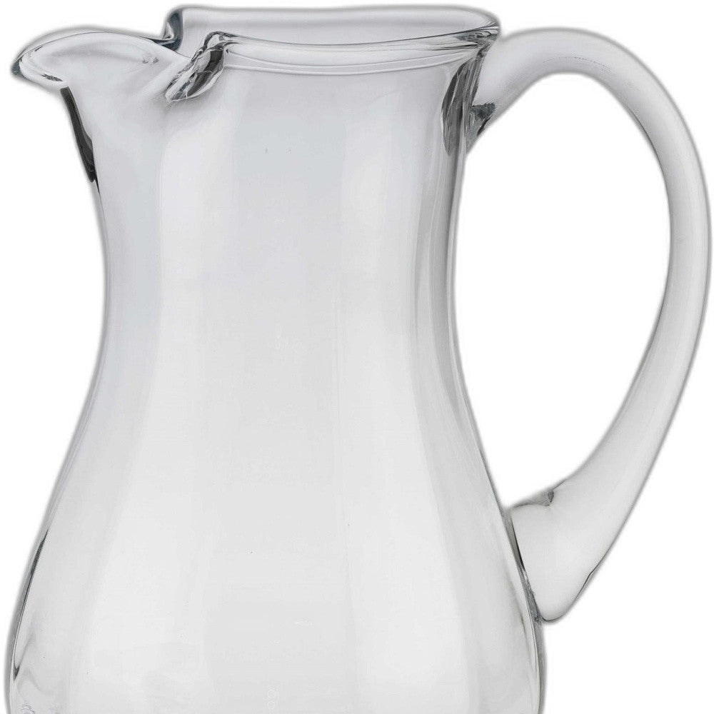 Mouth Blown Lead Free Crystal Pitcher 54 Oz By Homeroots | Bottles & Jugs | Modishstore - 5