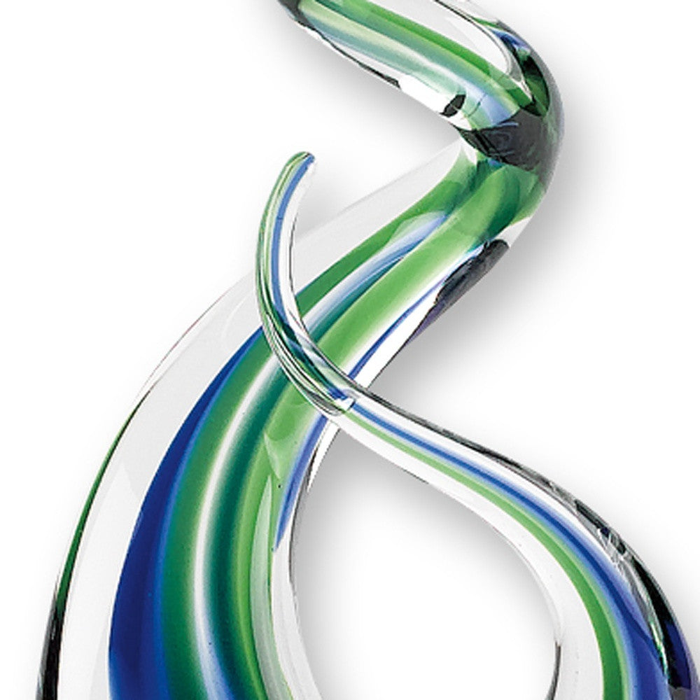 14 MultiColor Glass Art Glass Centerpiece By Homeroots | Sculptures | Modishstore - 4