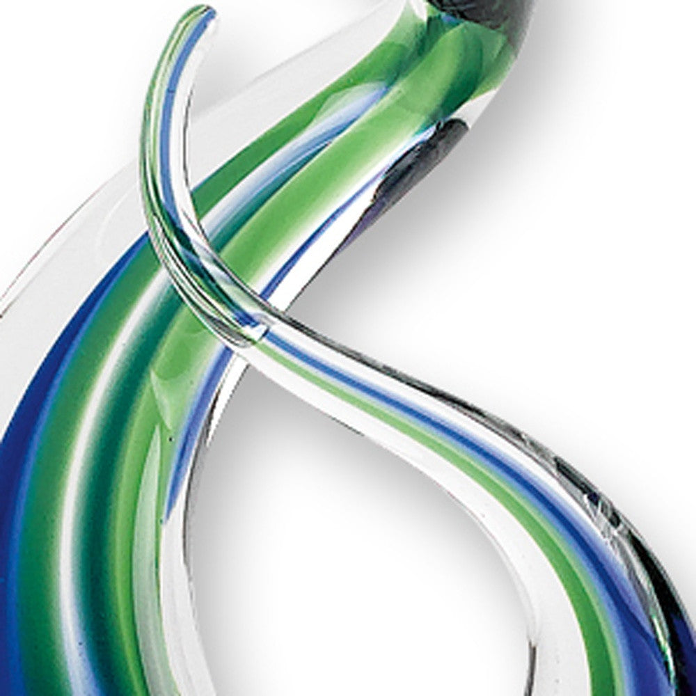 14 MultiColor Glass Art Glass Centerpiece By Homeroots | Sculptures | Modishstore - 5