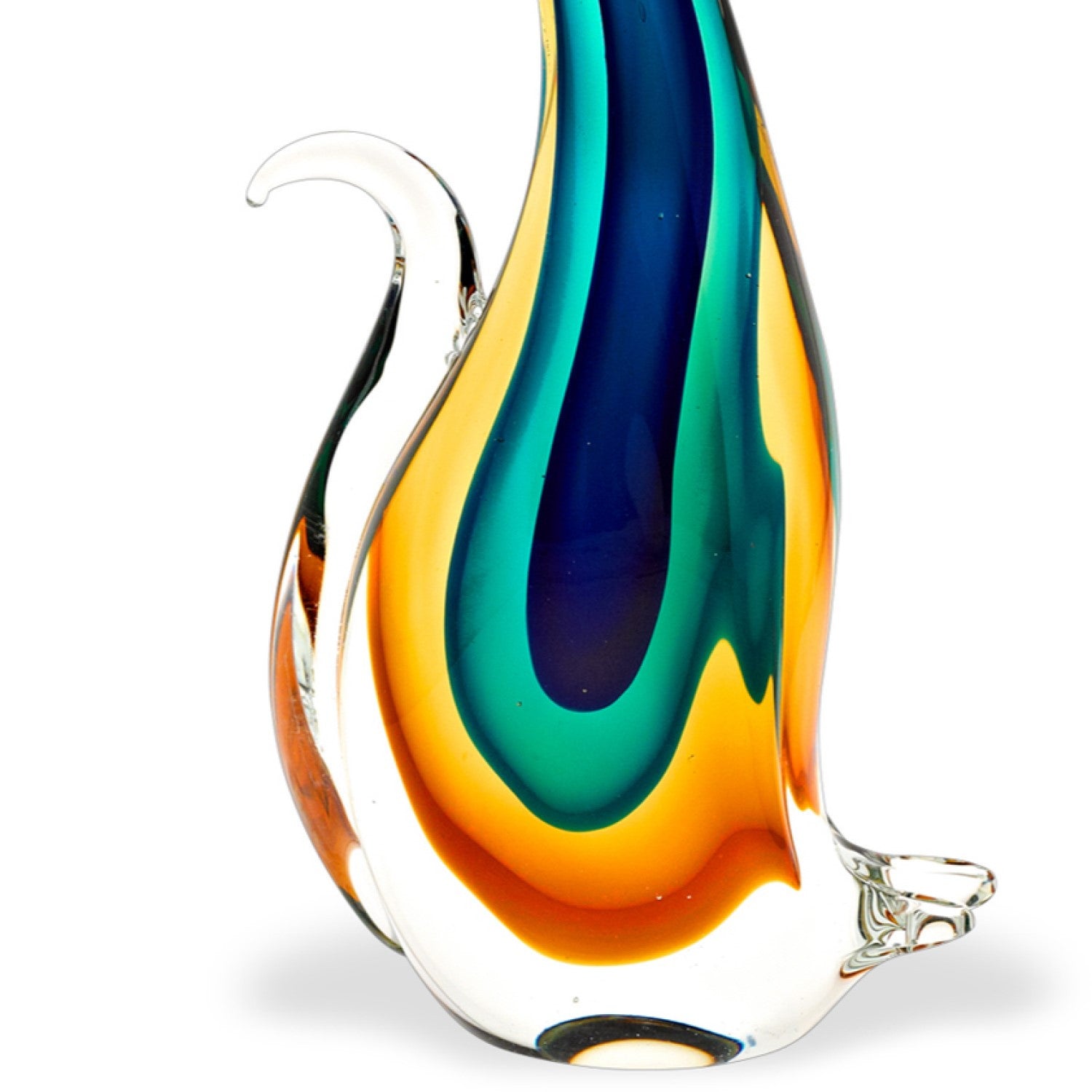 12 Mouth Blown MultiColor Feline Art Glass By Homeroots | Sculptures | Modishstore - 2