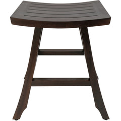 Satori 24In Tall Outdoor Teak Bistro Patio Stool By Homeroots