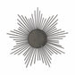 Striking Silver Metal Sunburst Design Wall Mirror By Homeroots | Mirrors | Modishstore - 5