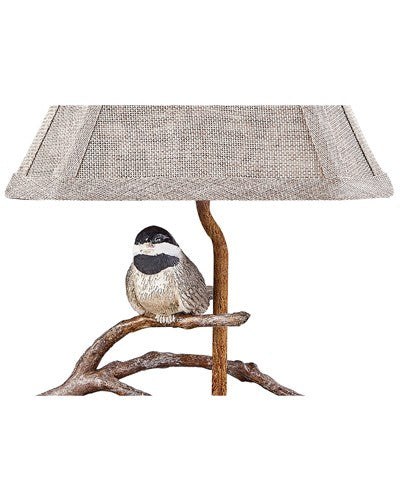 Songbird on a Branch Accent Lamp with Tailored Shade By Homeroots | Table Lamps | Modishstore - 2