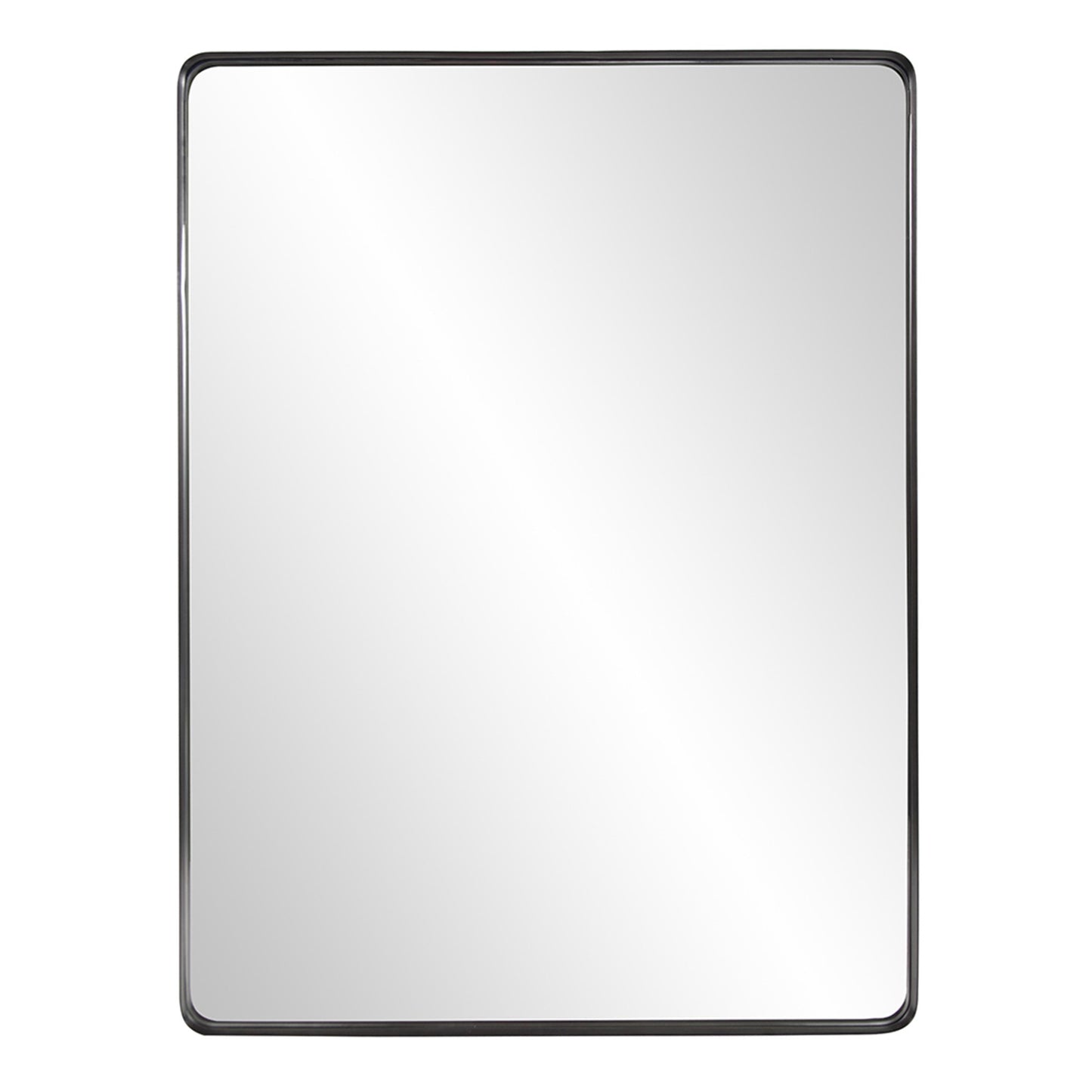 Rectangular Stainless Steel Frame with Brushed Black Finish By Homeroots | Mirrors | Modishstore