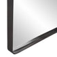 Rectangular Stainless Steel Frame with Brushed Black Finish By Homeroots | Mirrors | Modishstore - 4