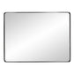 Rectangular Stainless Steel Frame with Brushed Black Finish By Homeroots | Mirrors | Modishstore - 5