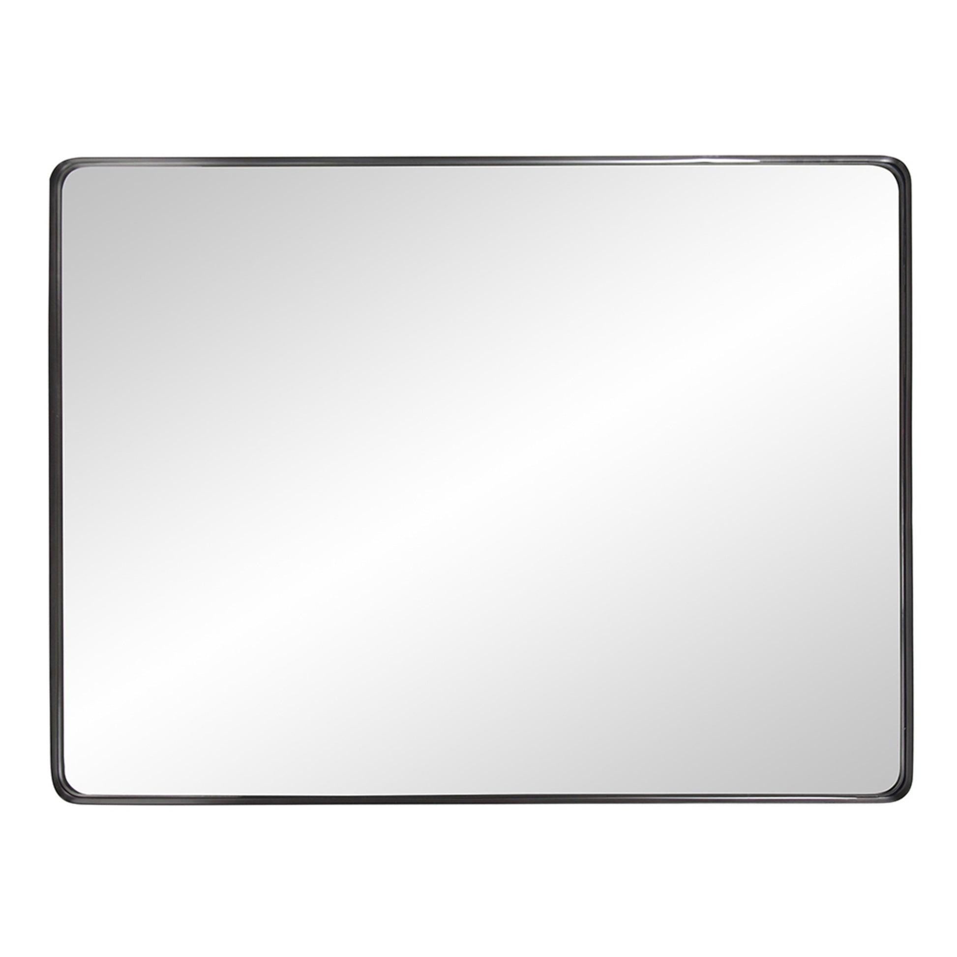 Rectangular Stainless Steel Frame with Brushed Black Finish By Homeroots | Mirrors | Modishstore - 5