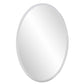 Oval Shaped Frameless Mirror By Homeroots | Mirrors | Modishstore - 2