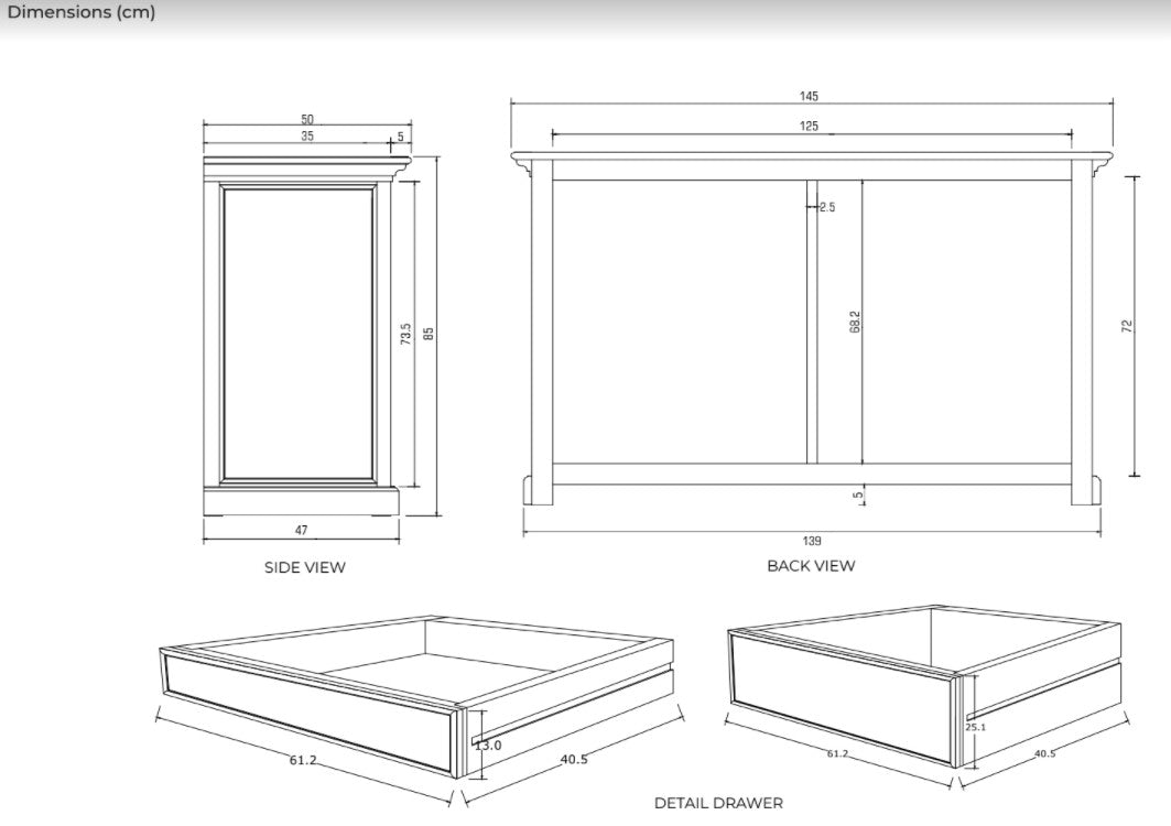 Modern Farmhouse White Six Drawer Dresser By Homeroots | Cabinets | Modishstore - 8