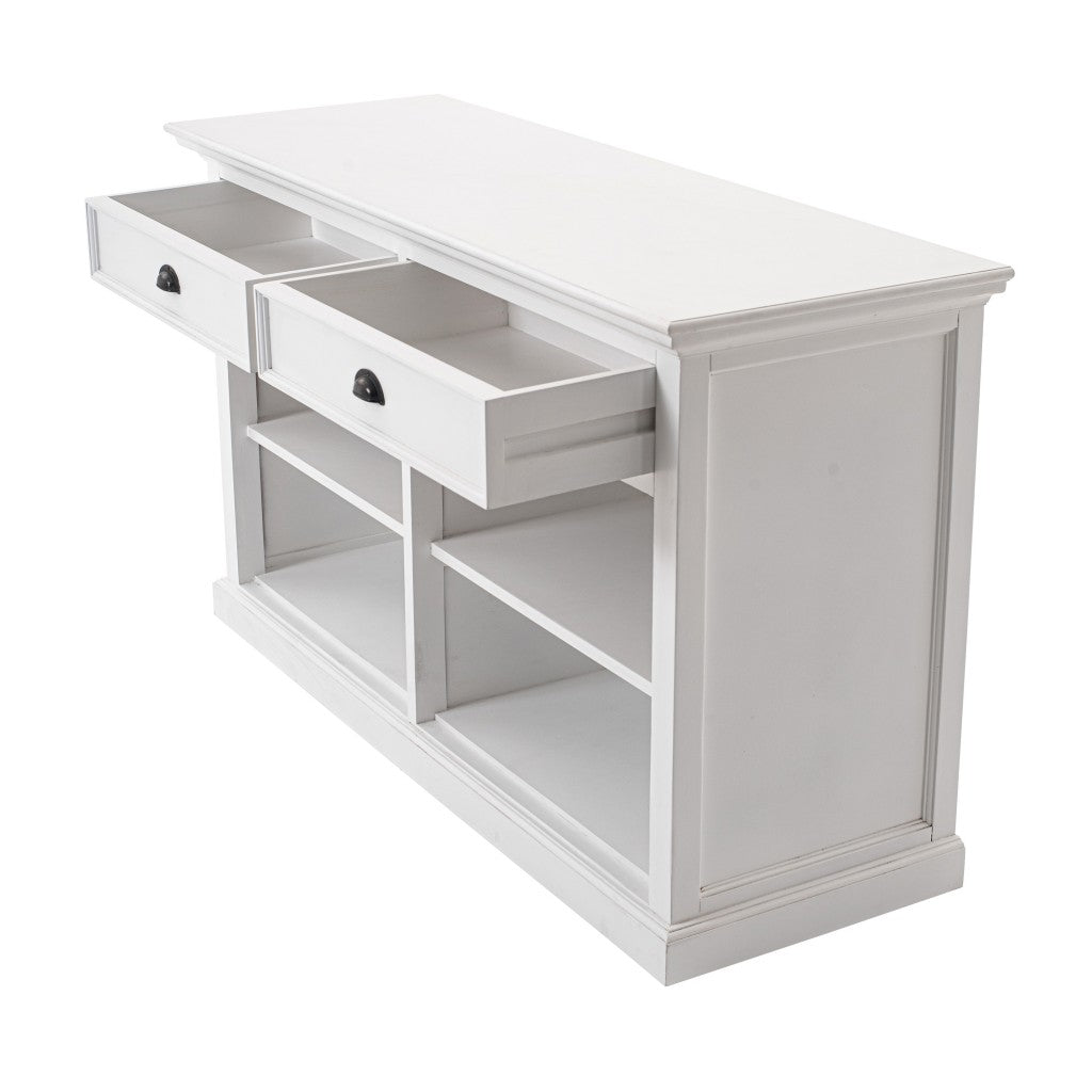 Modern Farm White Two Drawer Buffet Server By Homeroots | Sideboards | Modishstore - 3