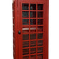 Vintage Red Wooden Phone Booth Bar Cabinet By Homeroots | Cabinets | Modishstore - 5