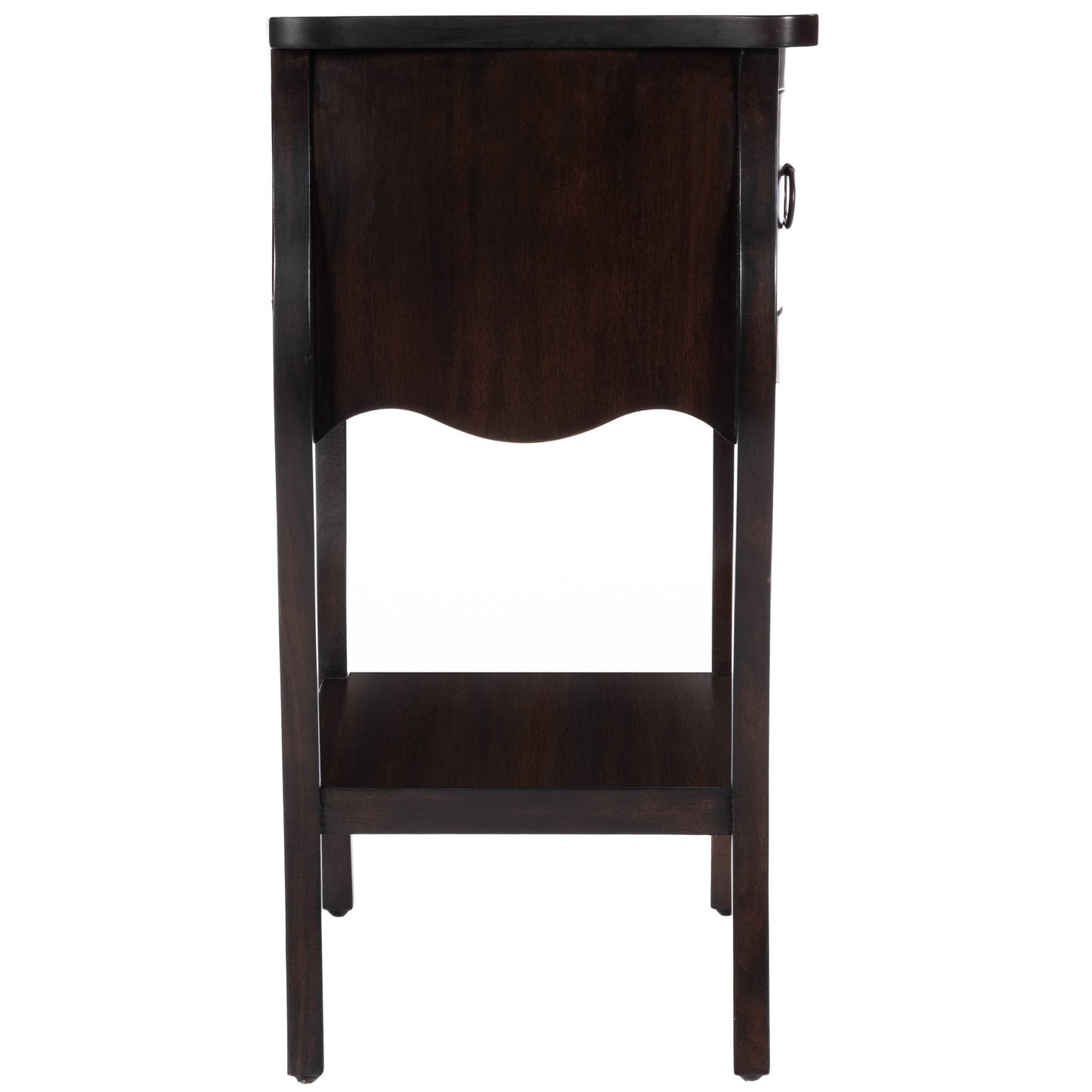 Dark Brown Chocolate Single Drawer Night Stand By Homeroots | Nightstands | Modishstore - 7