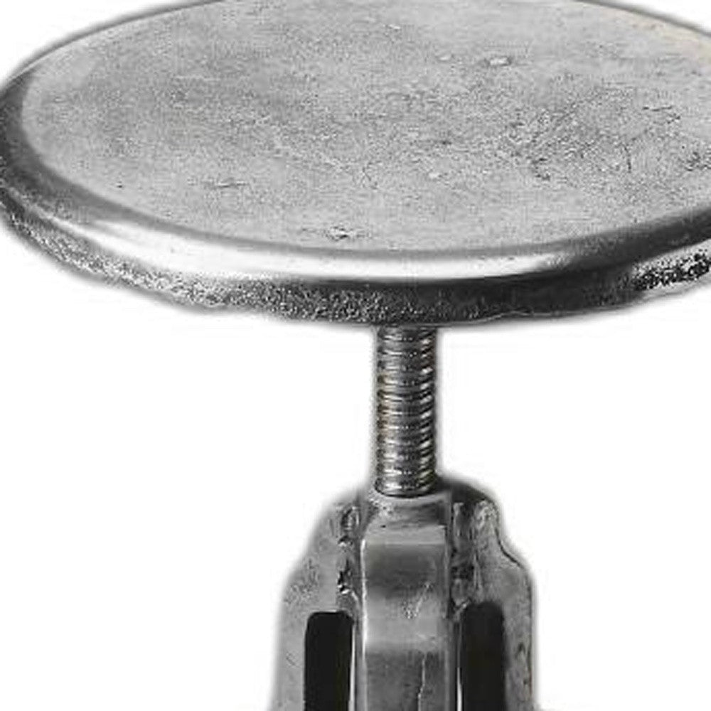 Glossy Iron Revolving Bar Stool By Homeroots | Bar Stools | Modishstore - 6