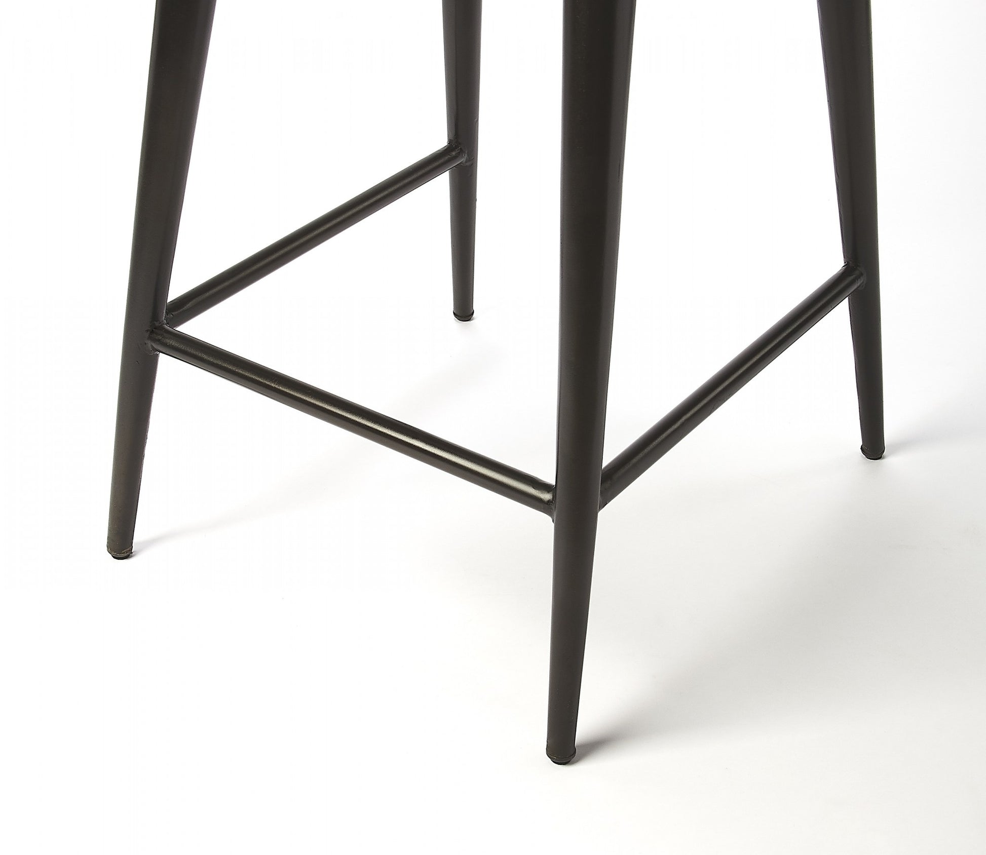 Dark Brown Leather Bar Stool By Homeroots - 389132 | Bar Stools | Modishstore - 6