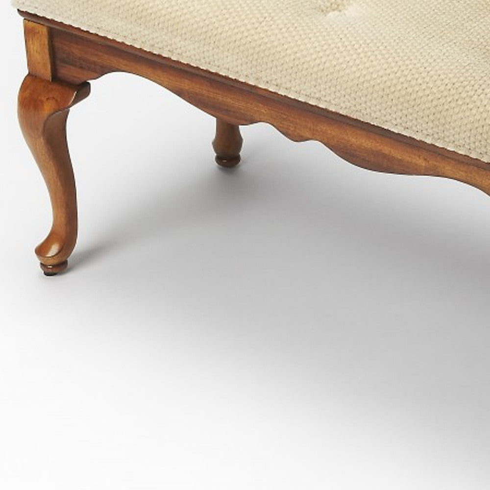 Classic Olive Brown Bench By Homeroots | Benches | Modishstore - 3