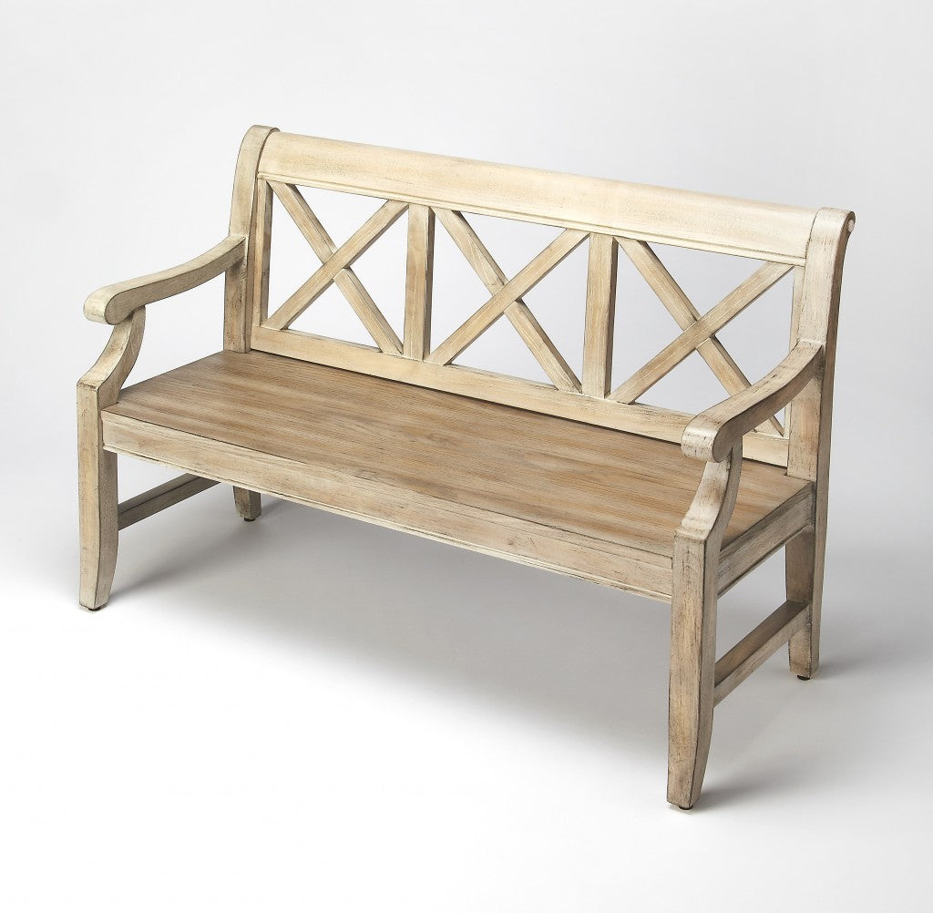 Gray Driftwood Finish Bench By Homeroots | Benches | Modishstore