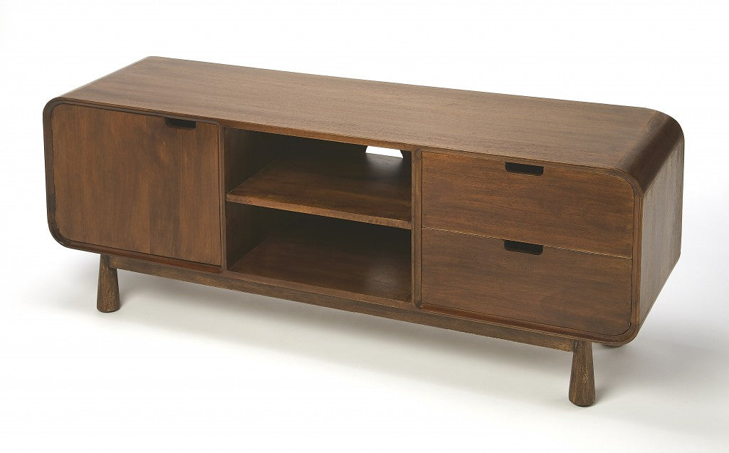 Drayton Modern Wood Entertainment Console By Homeroots | TV Stands | Modishstore - 3