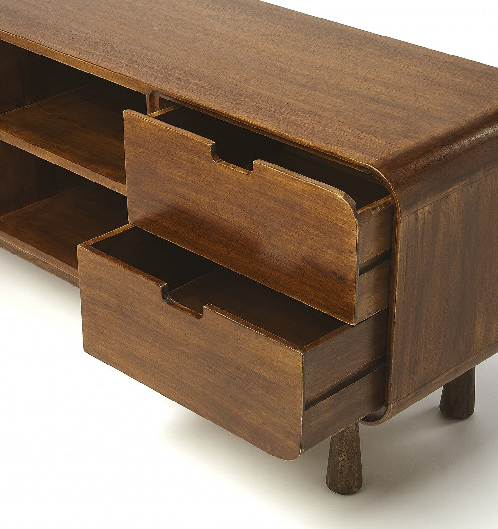 Drayton Modern Wood Entertainment Console By Homeroots | TV Stands | Modishstore - 5