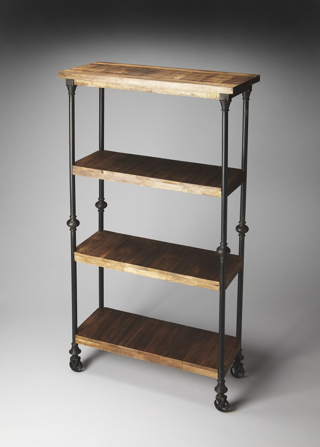 Fontainebleau Industrial Chic Bookcase By Homeroots | Bookcases | Modishstore - 3