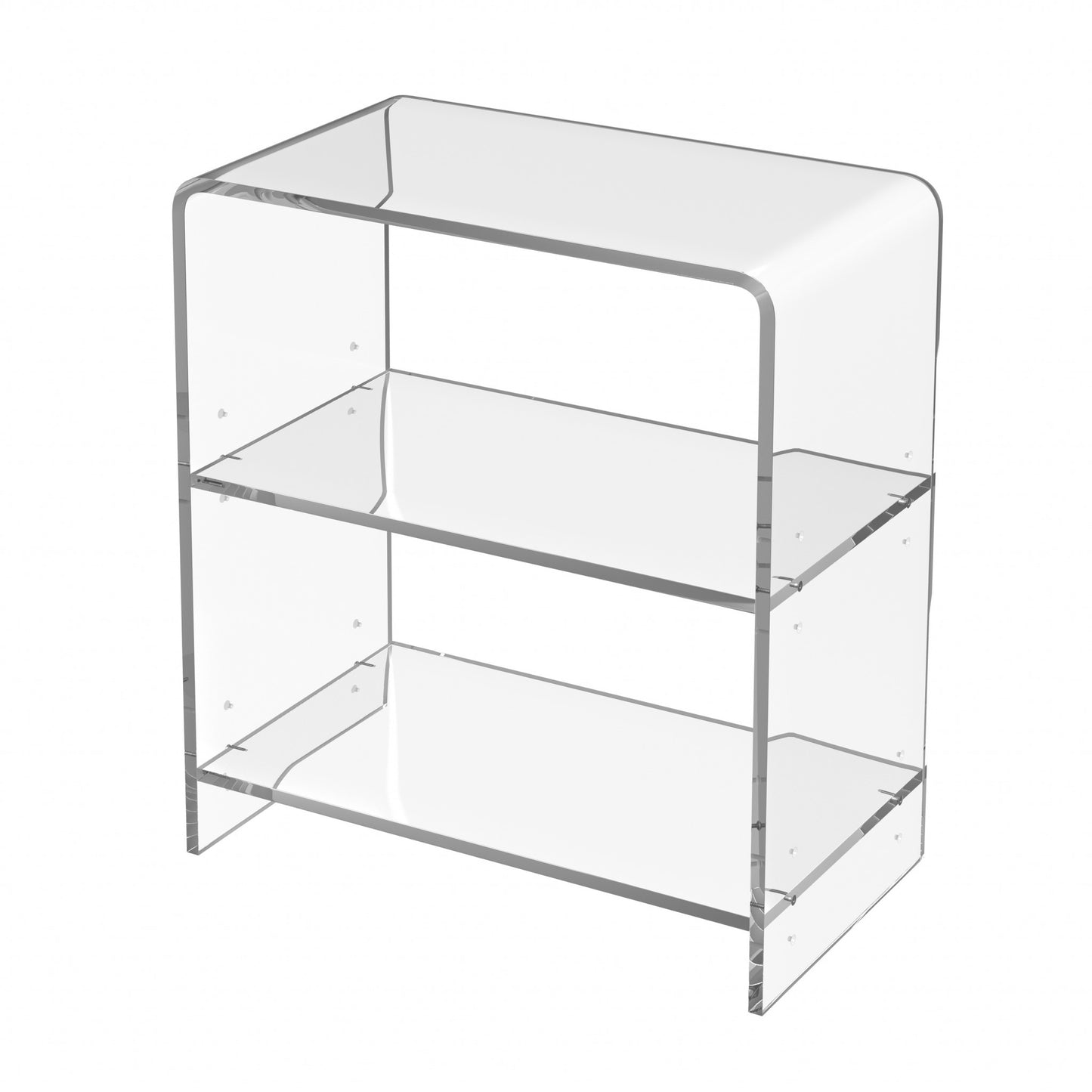 Crystal Clear Acrylic Bookcase By Homeroots | Bookcases | Modishstore - 2