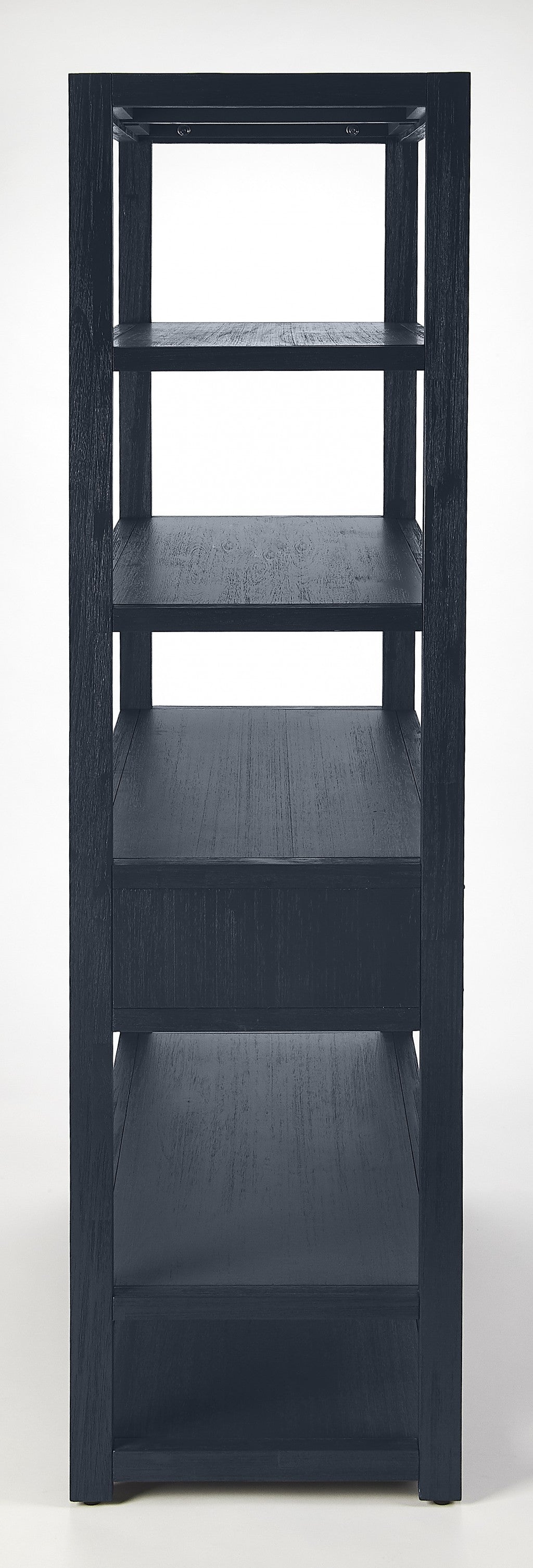 Lark Navy Blue Bookshelf By Homeroots | Bookcases | Modishstore - 6