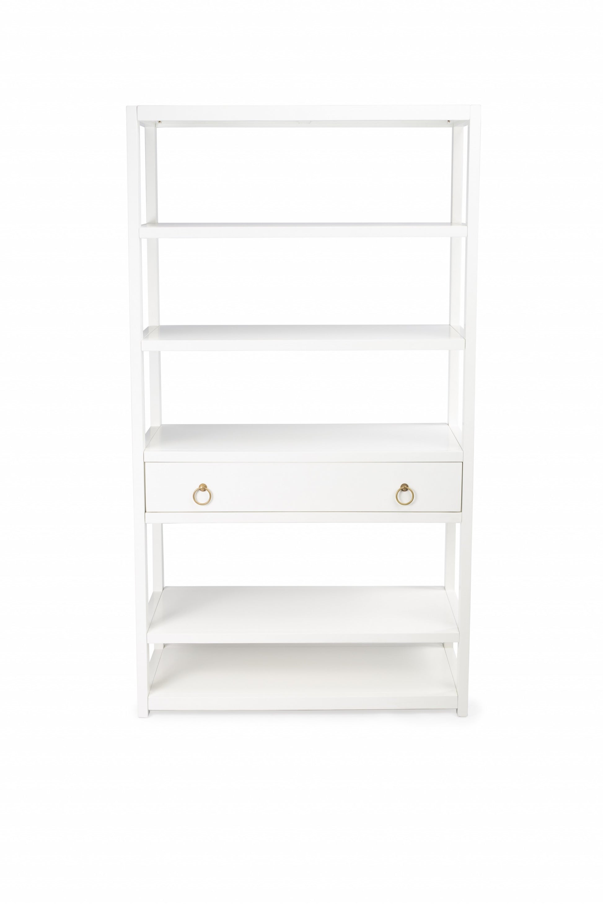 Lark White Bookshelf By Homeroots | Bookcases | Modishstore - 3