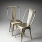 Silver Metal Dining Chair By Homeroots