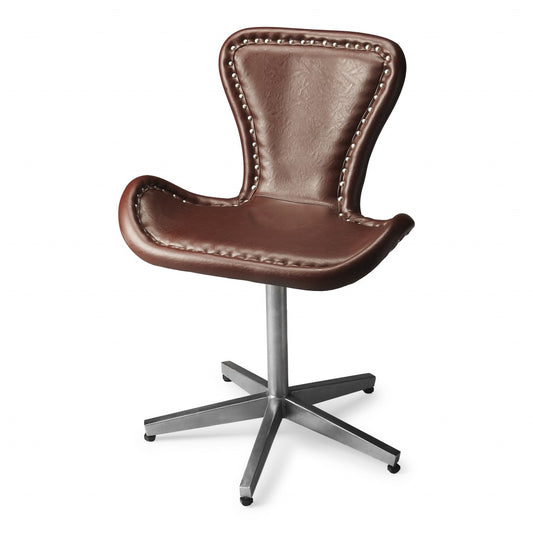 Modern Leather Accent Chair By Homeroots | Accent Chairs | Modishstore