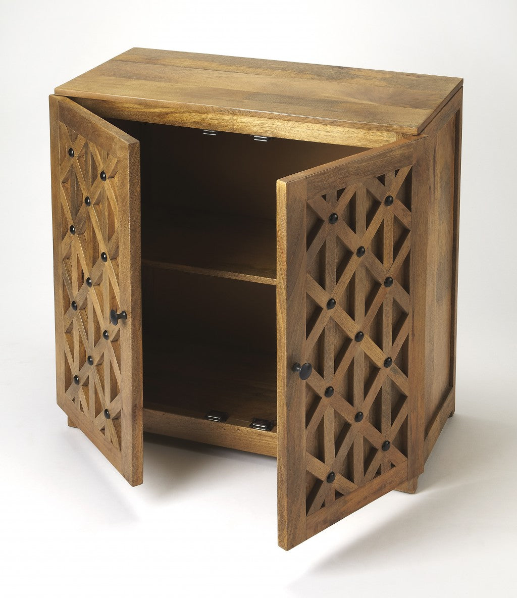 Corona Mango Wood Console Cabinet By Homeroots | Cabinets | Modishstore - 4