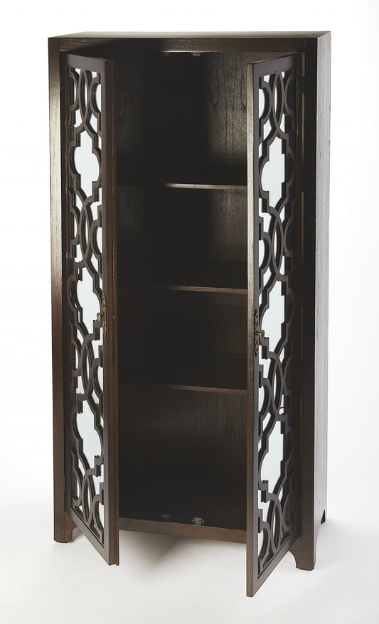 Morjanna Coffee Tall Cabinet By Homeroots | Cabinets | Modishstore