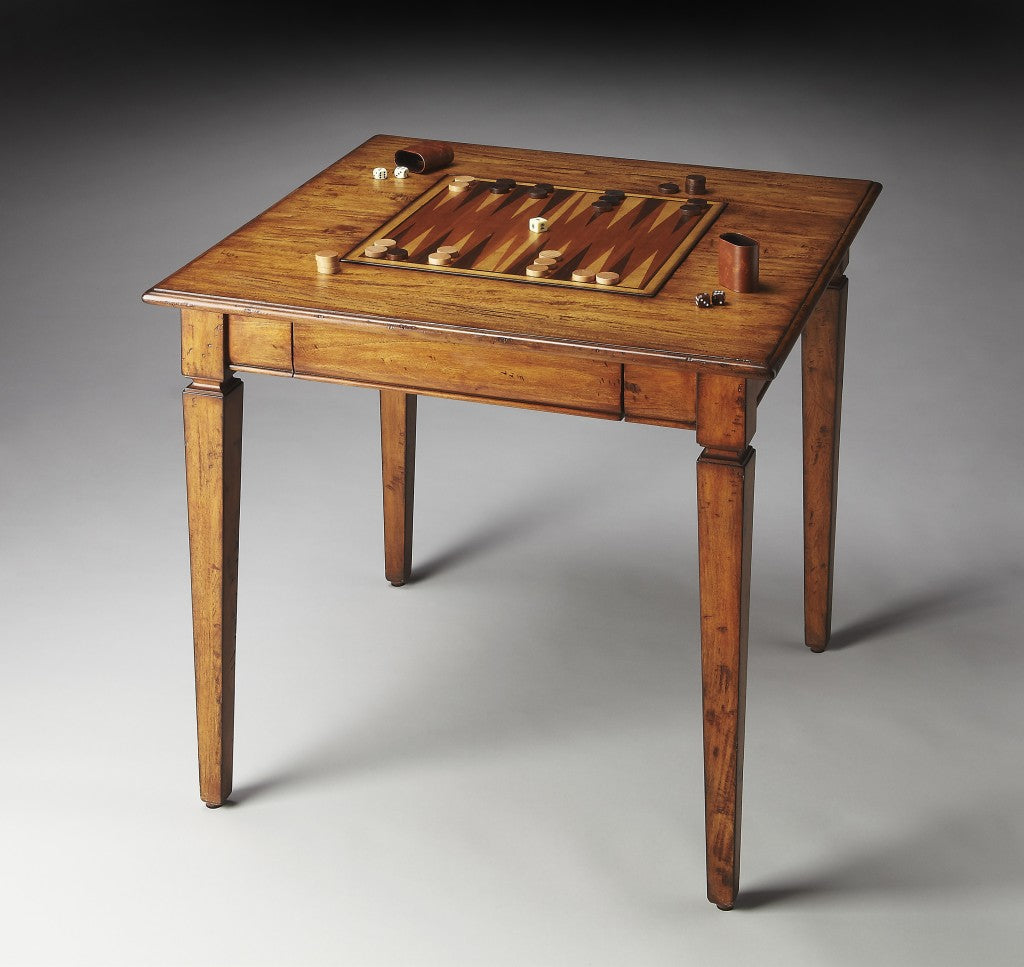 Rustic Game Table By Homeroots