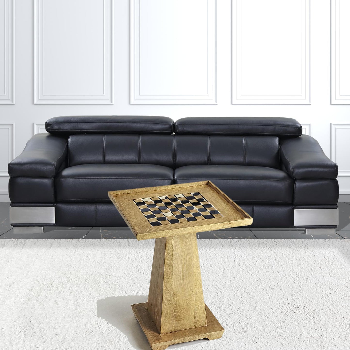 Updated Natural Wood Game Table By Homeroots