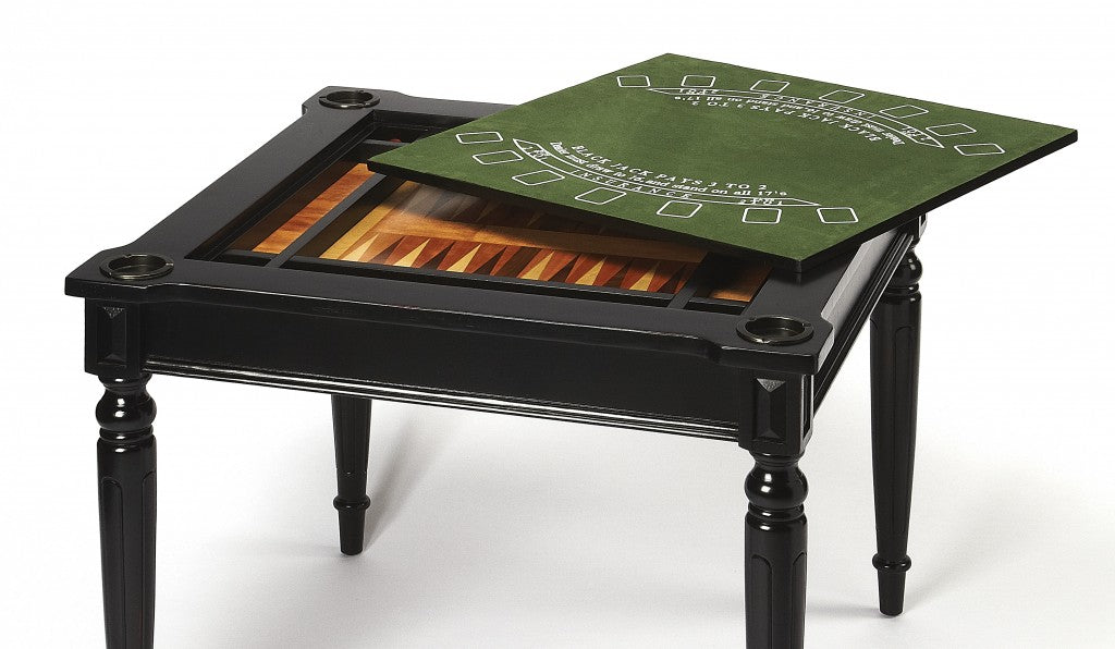 Black Licorice Multi Game Table By Homeroots | Accent Tables | Modishstore - 3