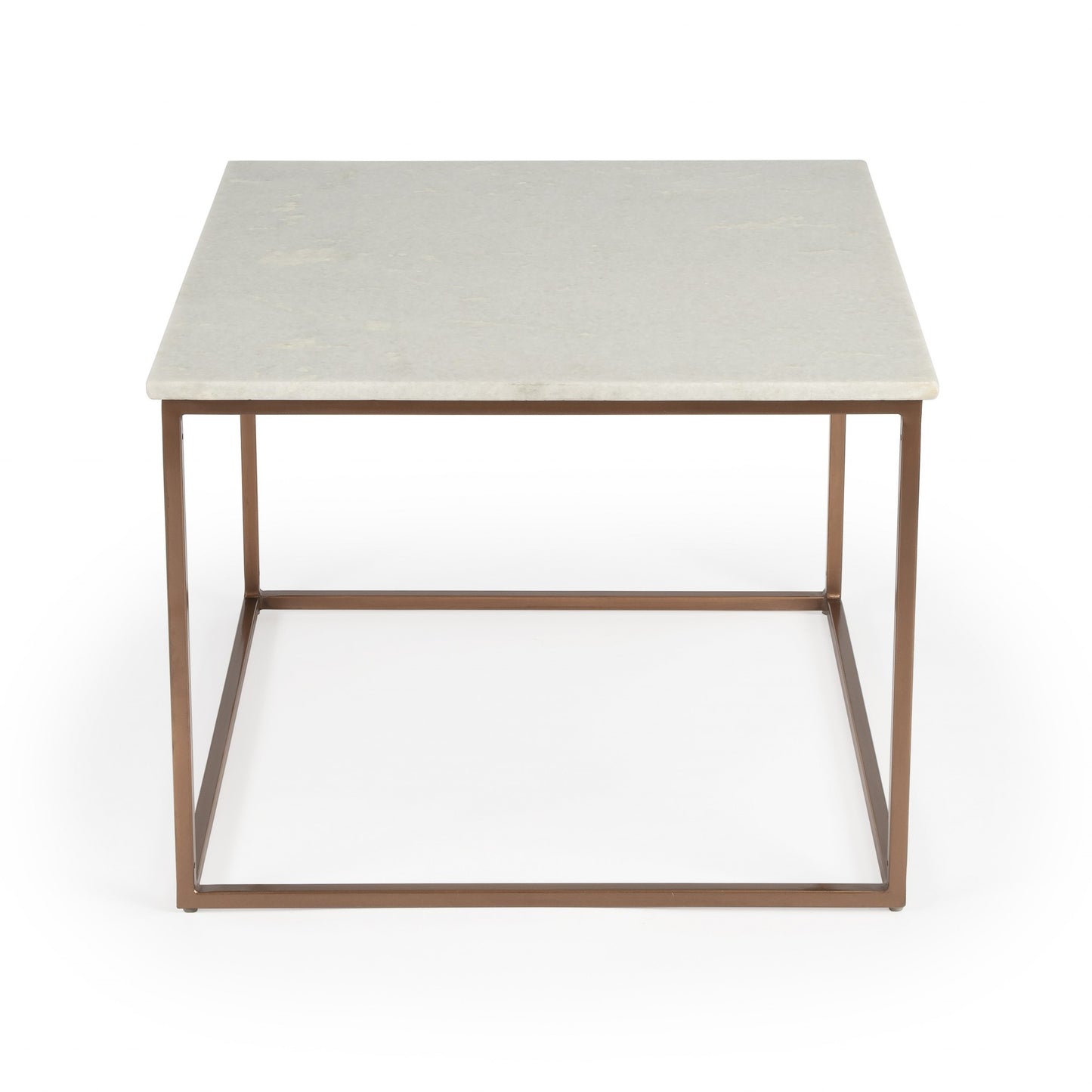 Marble and Metal Coffee Table By Homeroots